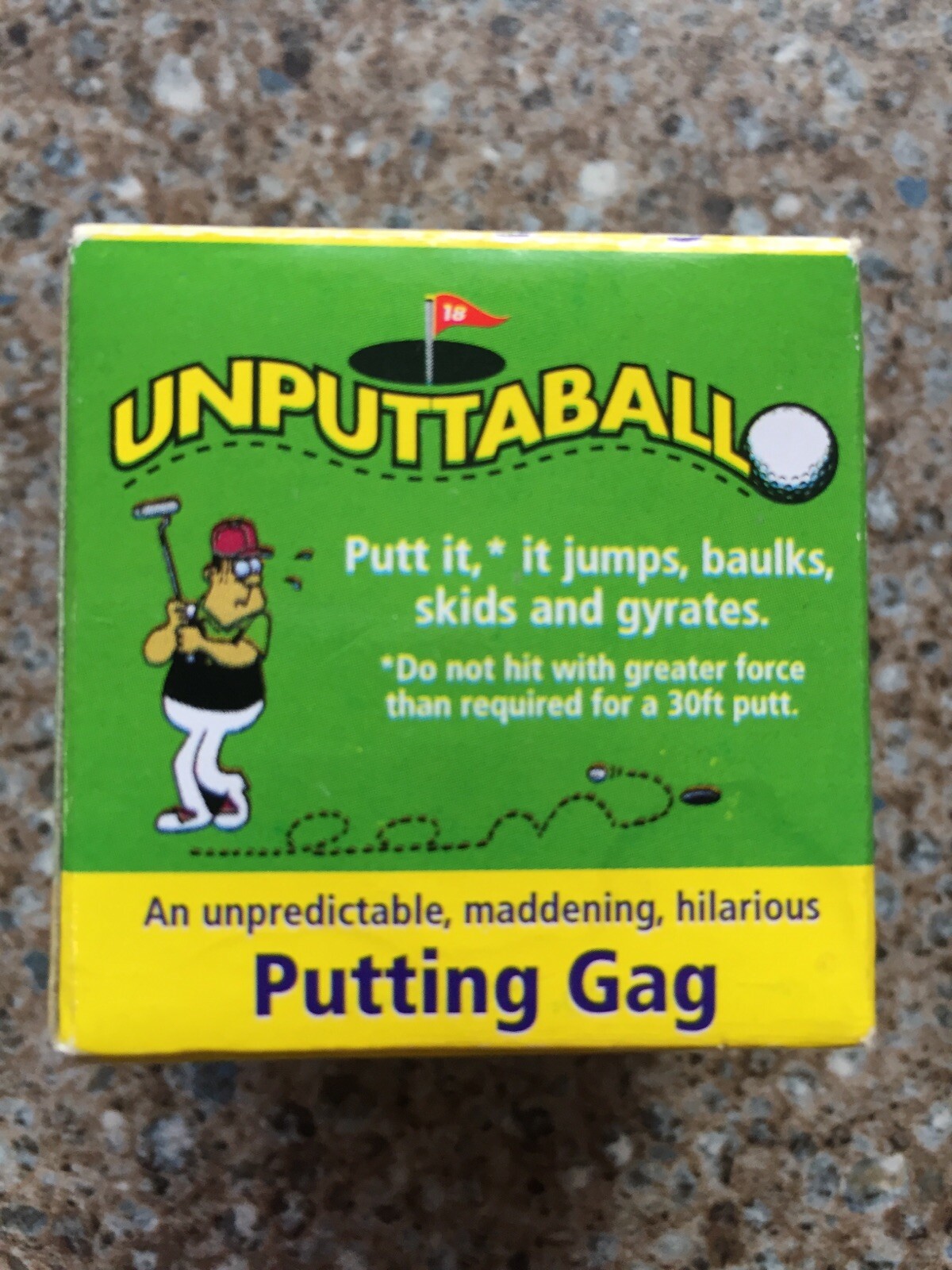 Vintage Toy Joke Shop Golfers Practical Joke Golf Ball Unputtaball eBay