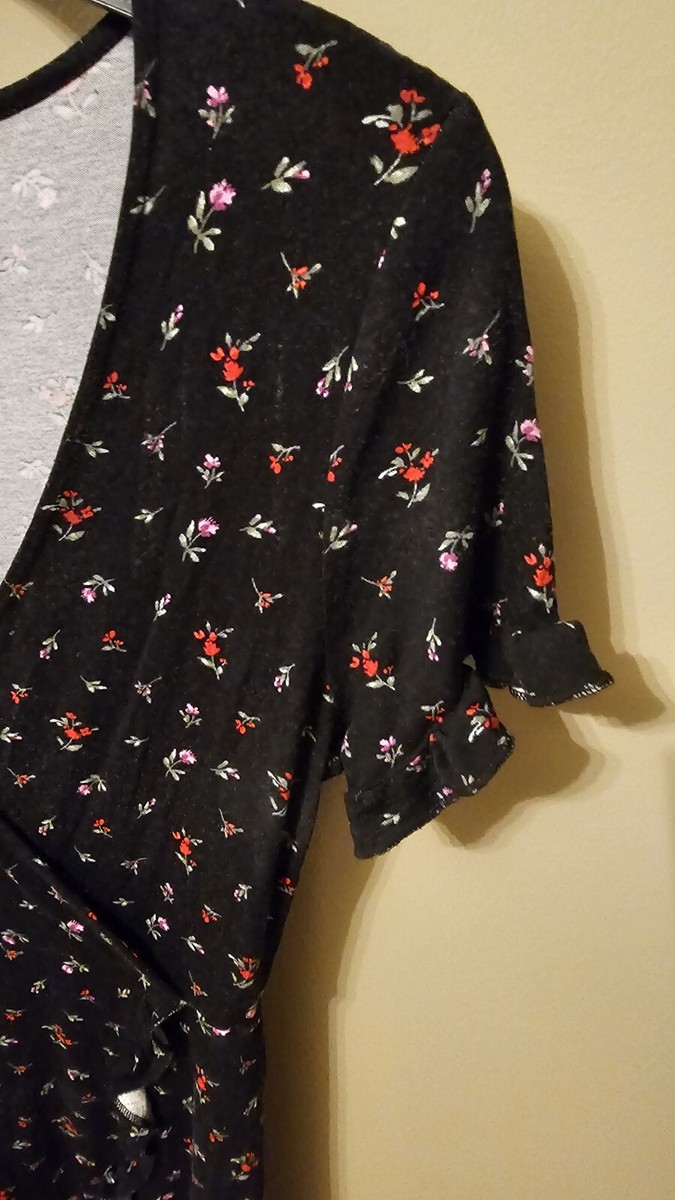 forever 21 black floral dress Sleeveless Mesh Floral Mini Dress main image 1