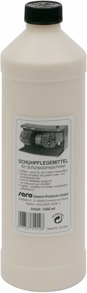 26,50 €/Liter SARO Schuhcreme für Schuhputzmaschine Schuhpflegemittel für ESP006