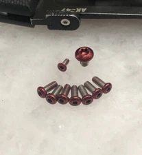 Red Sta Steel Screw Set For Cold Steel AK-47 Knife Pivot Scale Pocket Clip