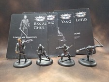 KNIGHT MODELS BMG - RA'S AL GHUL & LEAGUE OF SHADOWS + CARDS  Ex Shop Display