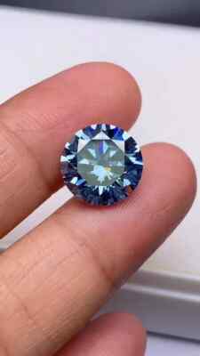 2 Ct Natural Royal Blue Diamond Round Cut VVS1 D Grade Certified C35