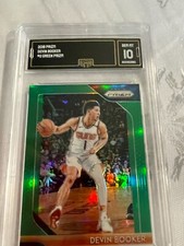 DEVIN BOOKER SUNS 2018 PRIZM GREEN PRIZM # 11 GRADED 10 L@@@K