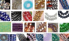 1000pcs Wholesale 27 colors 3x4mm Crystal Faceted Loose Bead