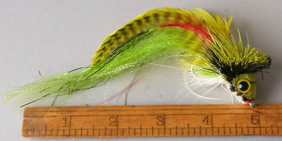 VINTAGE MUSKIE/PIKE STREAMER FLY SURFACE ~ HAND TIED