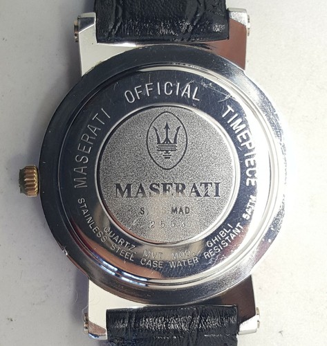 Raro Vintage Orologio MASERATI Ghibli Quarzo 39mm Anni '90 - Foto 4 di 11