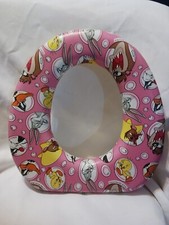 1995 Vintage Warner Brothers Looney Tunes pink Comfort Padded Soft Potty Seat