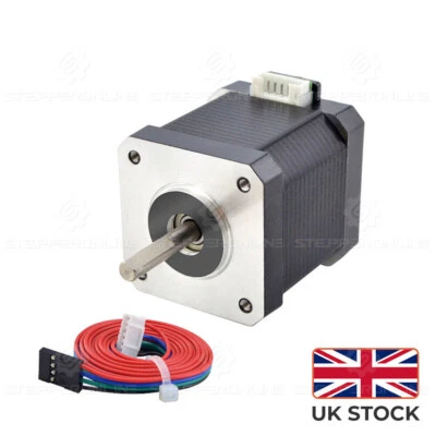STEPPERONLINE NEMA 17 Stepper Motor 2A 55Ncm Bipolar 1.8deg 42x48mm w/1m Cable