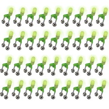 40Pack LED Night Fishing Bite Bait Alarm 2 Bells Light Rod Tip Clip Alert Ring 40Pack LED Night Fishing Bite Bait Alarm 2 Bells Light Rod Tip Clip Alert Ring - Image 1