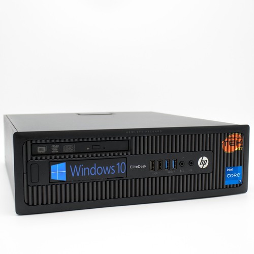 HP ELITEDESK 800 G1 SFF i7 8GB 240GB WINDOWS 10 PC FESTNETZ COMPUTER DESKTOP RS232