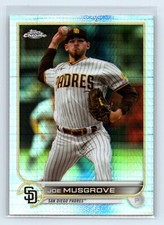 2022 Topps Chrome Sonic Base Prism Refractor #11 Joe Musgrove - San Diego Padres