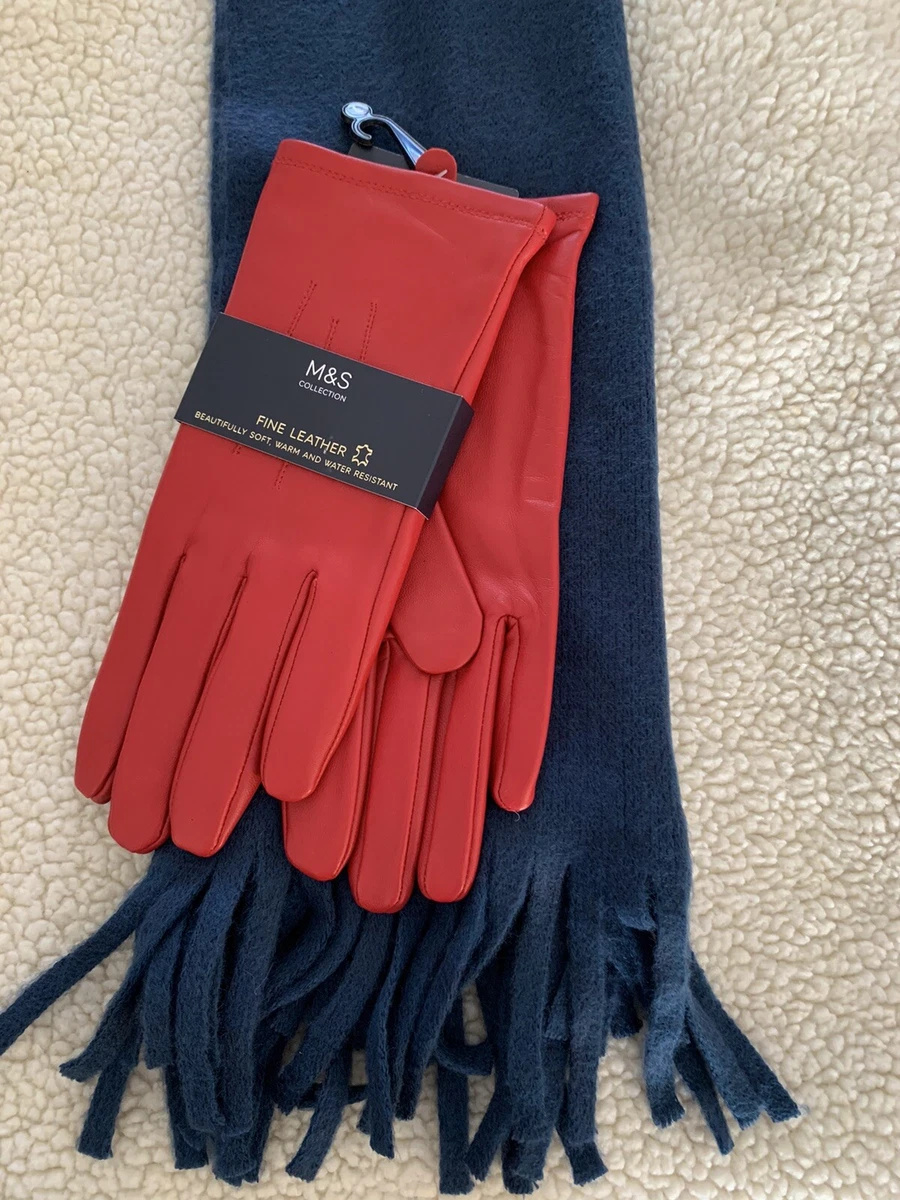 marks and spencer scarf and gloves