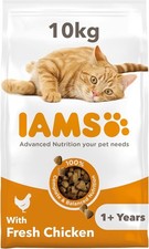 IAMS Adult Complete Dry Cat Food Chicken 10kg - Supports Strong Immune System 3.40 per kilo