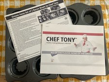CHEF TONY BACON BOWLS / MUFFIN TINS - Set of 2 - Grease Away Bacon Bowls / Pans
