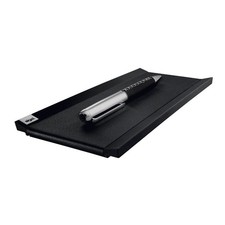 SIGEL Stiftablage cintano:S saphirschwarz Lederimitat 20,0 x 10,0 x 1,0 cm