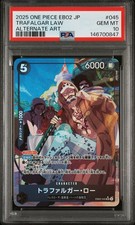 2025 ALTERNATE ART 045 TRAFALGAR LAW PSA 10