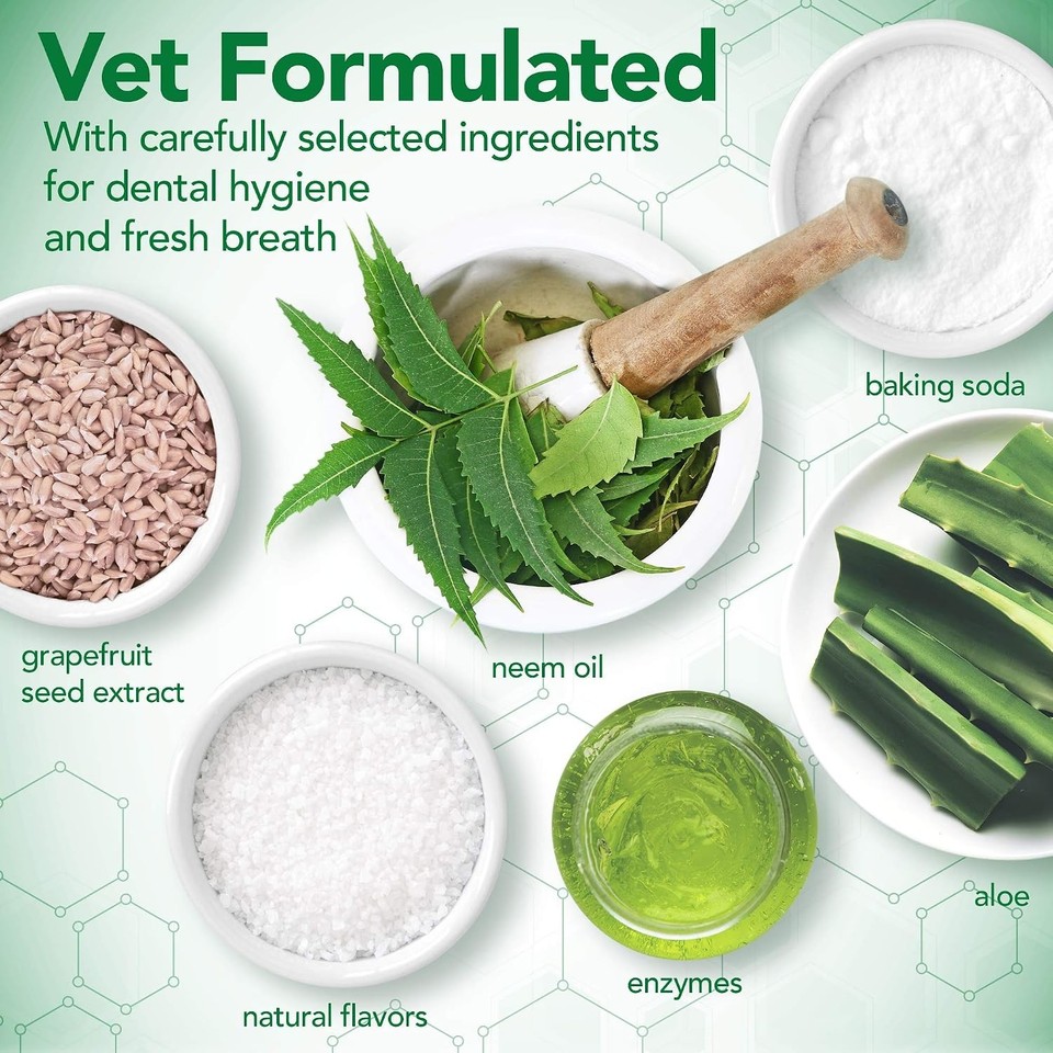 Vet’s Best Dental Gel Toothpaste for Dogs 100g Reduces Plaque Freshens