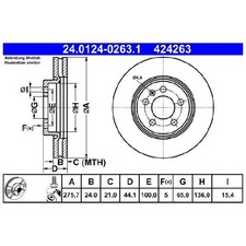 2x Bremsscheibe vorne für VW Polo 6 AW1 T-Cross C11 Taigo CS1 id70266