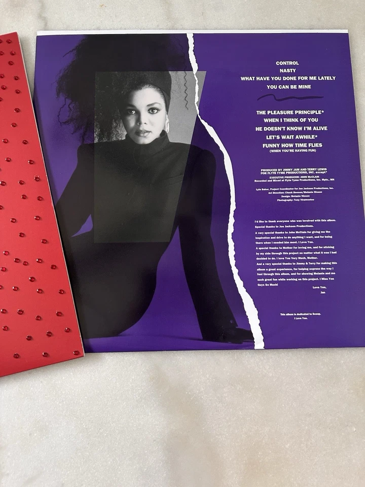 Janet Jackson Control Vinyl LP Record Album 1986 A&M Records - Image 2 of 4