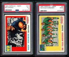 1955 Topps All-American Football Near Complete Set 2.5 - GD+ 6920212