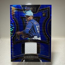 2025 Panini Select - Selective Swatches Kumar Rocker #SS-KR Blue Prizm Rookie RC