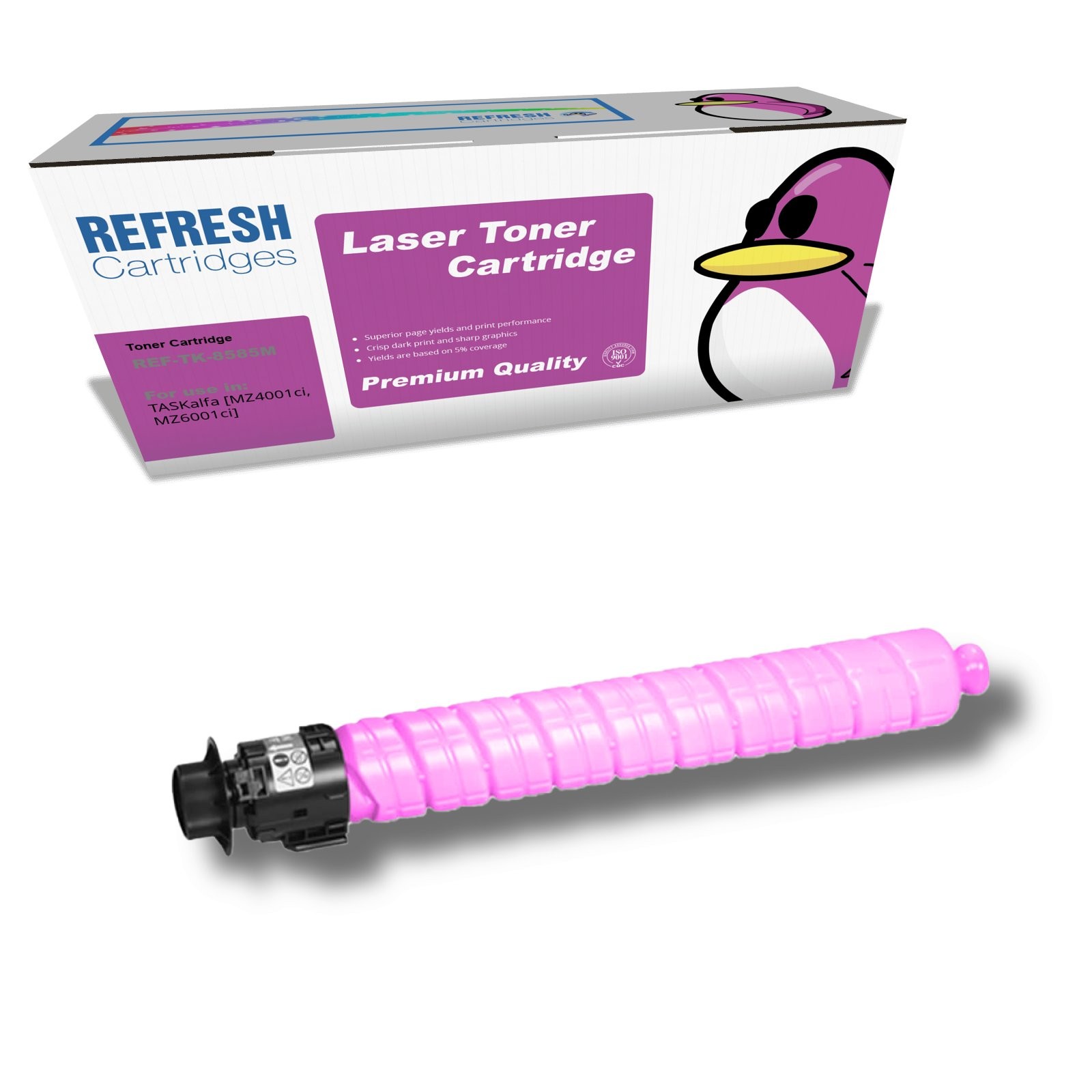 Refresh Cartridges Magenta TK-8585M Toner Compatible With Kyocera Printers