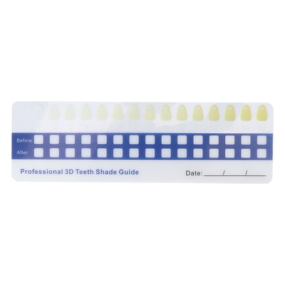 5pcs Zähne Whitening Shade Guide Haushalt Zahn Shade Chart Vergleich Karte M CUB