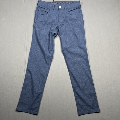 Bonobos Golf Tailored Fit Pant Men's Size 28x30 Blue Houndstooth Trouser Golfing