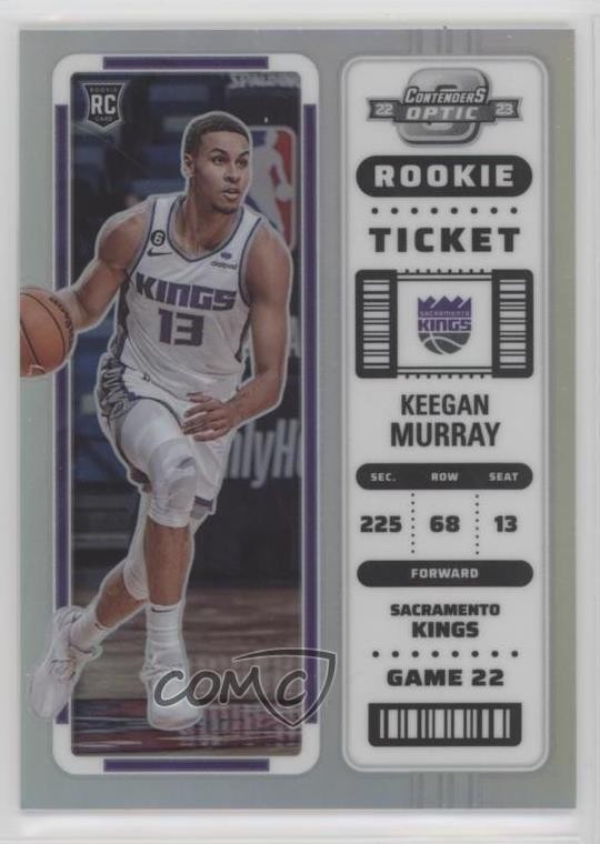 2022-23 Panini Contenders Optic Rookies Silver Prizm Keegan Murray #22 RC 9p5