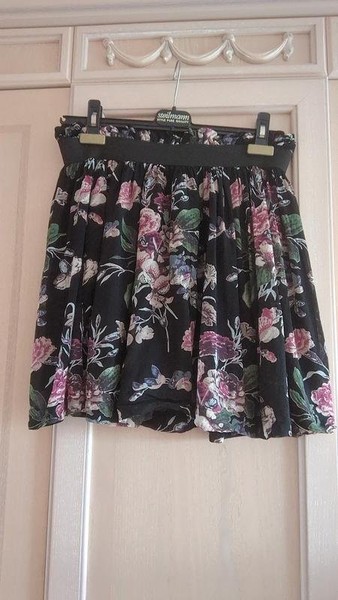 Women Ganni Skirt Black Viscose M