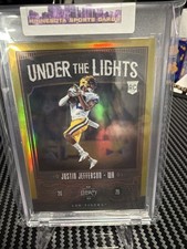 Justin Jefferson #/25 Gold Under The Lights Rookie 2020 Panini Legacy Football 