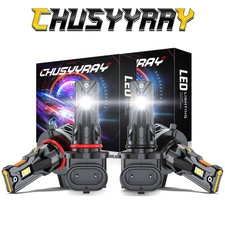 9005 9006 LED Headlights Kit Combo Bulbs 6000K Hi Low Beam Super White Bright 4x