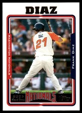 Frank Diaz 2005 Topps Updates & Highlights #UH310 Nationals MLB READ FREE SHIP