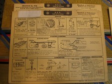 1938 Graham SIX  Model 97. Supercharged/Custom.  AEA Tune Up System card