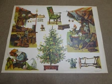 ORIGINAL VINTAGE C1900 TOY THEATER JF SCHREIBER ANTIQUE CHRISTMAS XMAS GERMANY