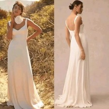REFORMATION NWT Sz US0 LECCE Ivory Maxi Bride Gown Wedding Dress NEW_ Bridemaid