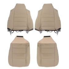 Leather Tan Seat Covers for F250 F350 F450 F550 Super Duty 2002-2007