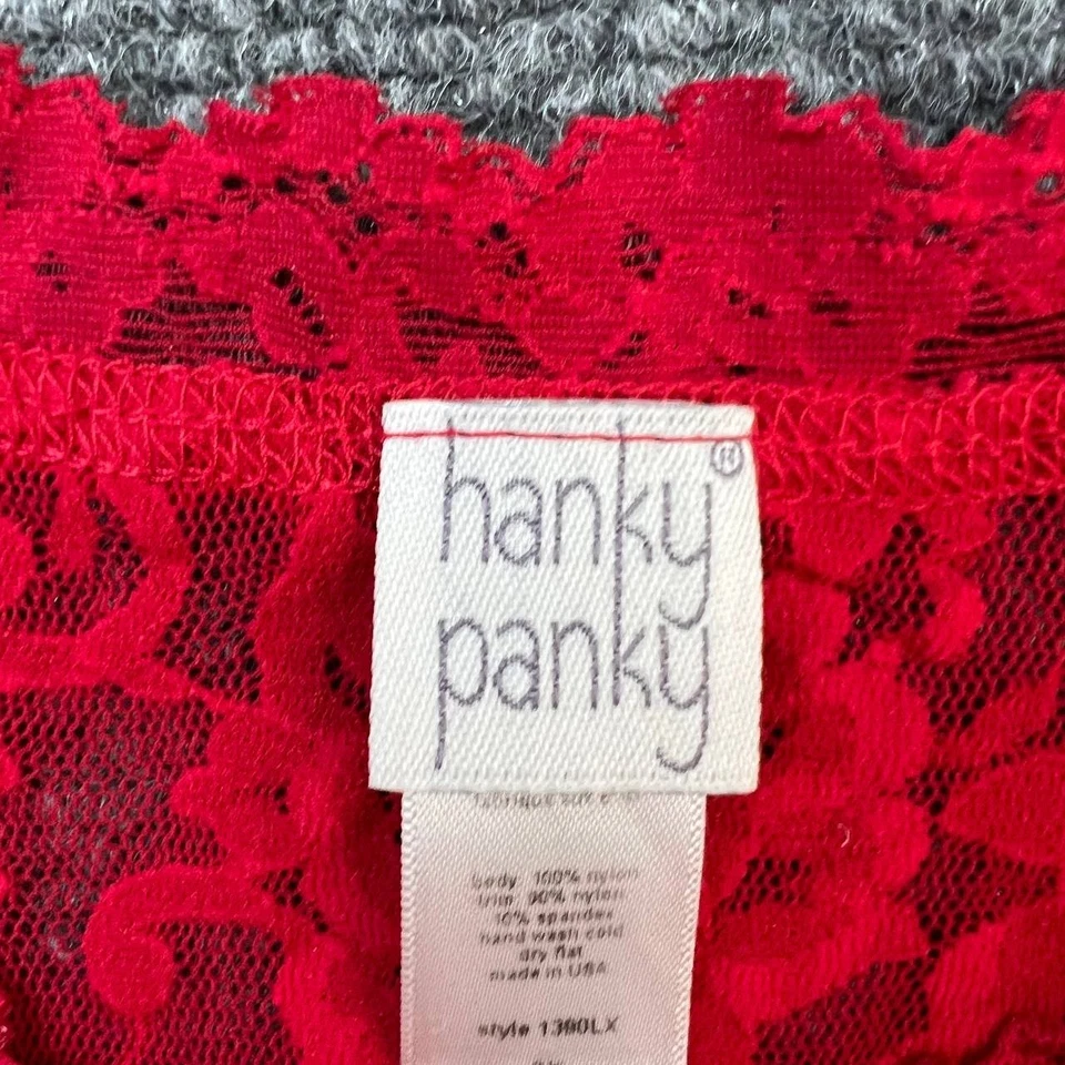 Hanky Panky 1390LX Red Lace Camisole Tank Top Women’s Plus 2X Made in USA - Image 2 of 4