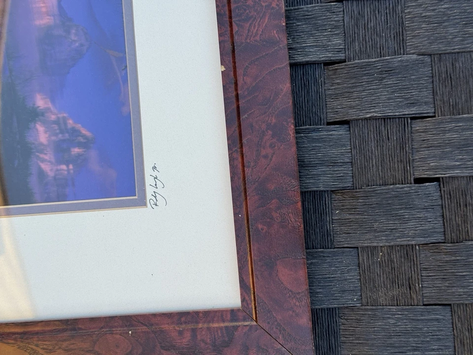 Rodney Lough Jr Just Woods Glacier National Park Signed Photo - Image 3 of 4