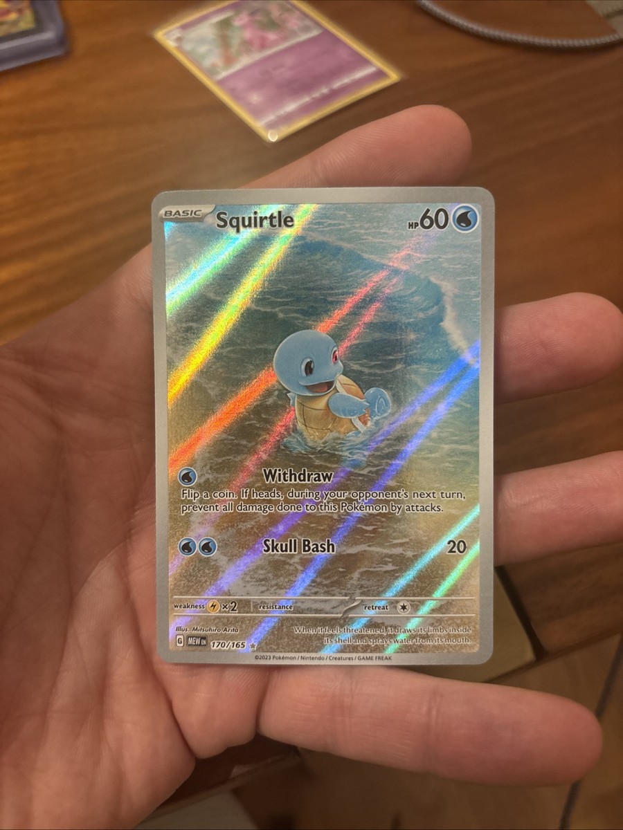 Squirtle 170/165 Sv: Scarlet & Violet 151 Holo Full SIR Pokemon
