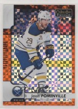 2017-18 O-Pee-Chee Platinum Orange Checkers 21/25 Jason Pominville #103 0c6