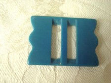 Vintage Blue Plastic Slide Buckle 1 3/8 x 1 7/8 In. KJ