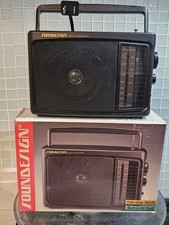 Vintage Soundesign 2236BLK AM/FM Portable Radio Black - Tested  Working W/ Box