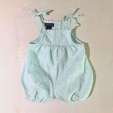 Ralph Lauren, Baby Balloon Scalloped Blue Bow Bubble Romper, 6-12m Summer Girl's