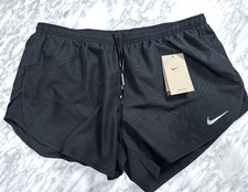 Nike 4" Tempo Modern Embossed Running Shorts 831281-010 Black Women's XL NEW