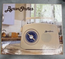 Byron Statics Radio AM66   Portable AM/FM Retro Radio   Timeless Design A8
