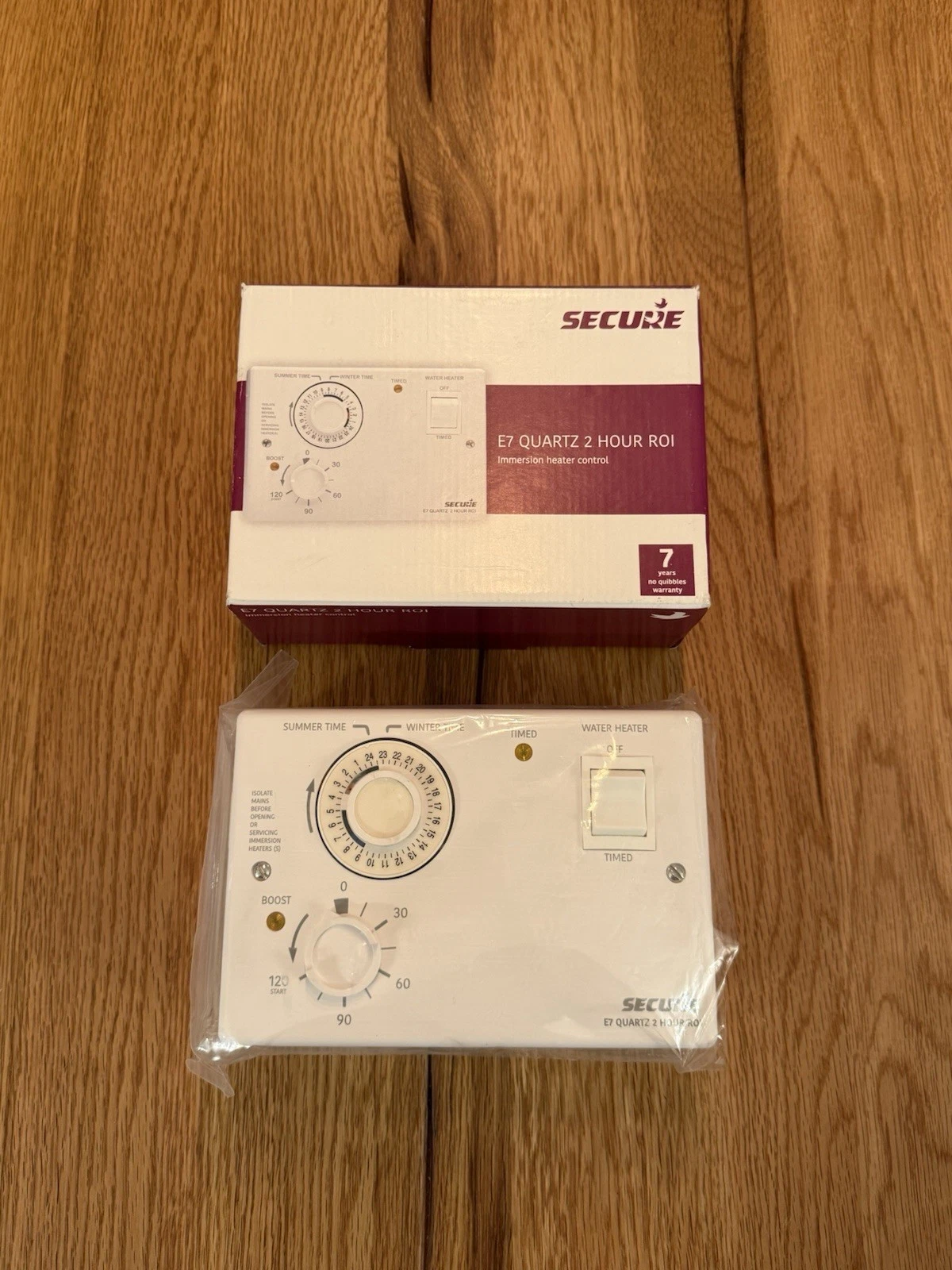Horstmann Secure E7 Quartz 2 Hour ROI Immersion Heater Control White - New