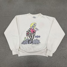 Kids Vintage 1988 Beetlejuice Sweatshirt Crewneck Size M 10/12 80s Rare 90s TV