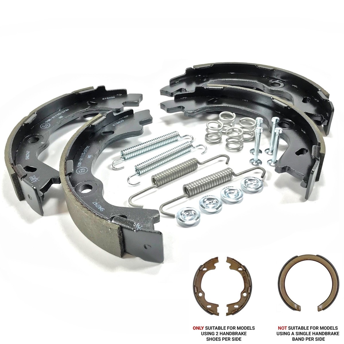 HANDBRAKE SHOES & SHOE FITTING KIT SPRINGS FIT: KIA SORENTO 02-06 JC521 SFK0096A | UK