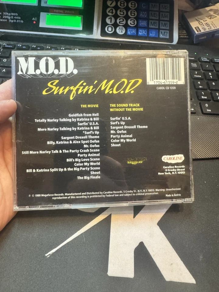 Import CD - M.O.D. - Surfin’ M.O.D. 1988 Caroline CAROL CD 1359 Thrash Metal MOD - Image 2 of 4